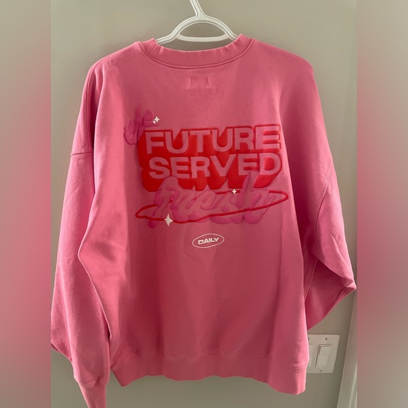 Viral Poppi Soda The Birthday Suit Full Sweatset in Pink Top and Bottom - Picture 4 of 10